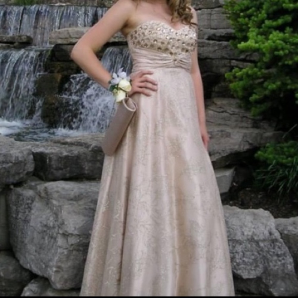 JC Penney prom/formal strapless dress
